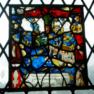 Stained glass windows of Bunratty Castle