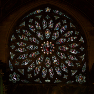 Rose window restored at NUI, Manooth