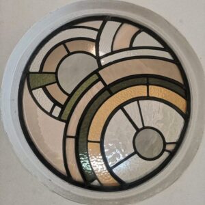 abstract round window